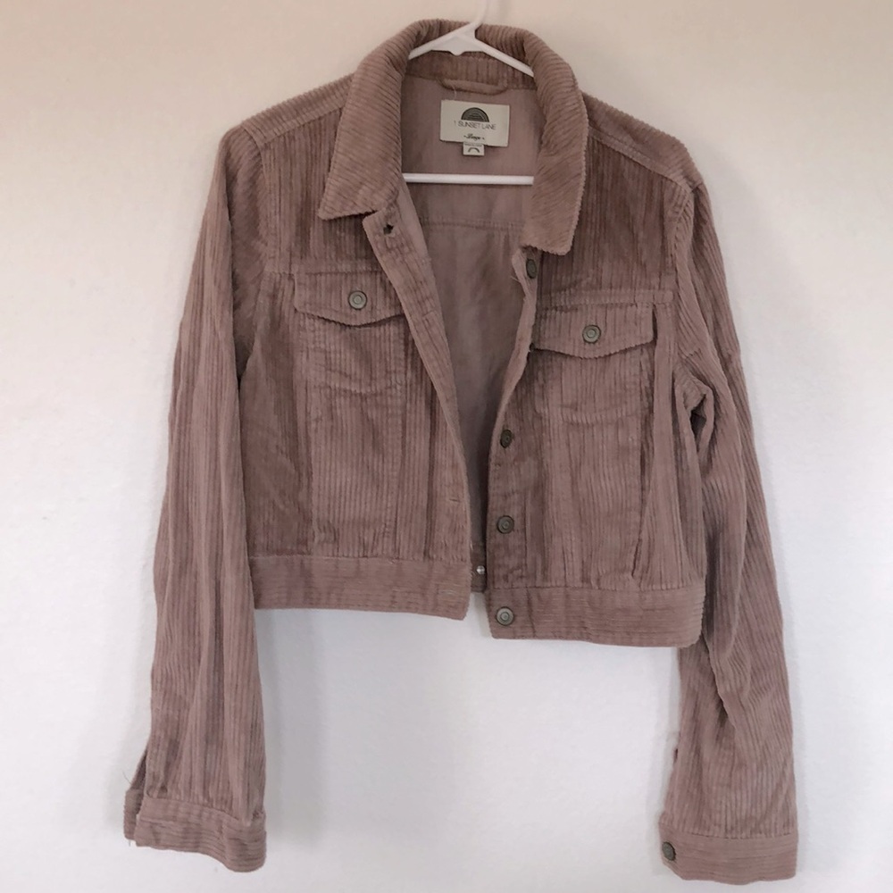 Cropped Corduroy Jacket